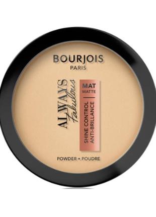 Пудра для обличчя bourjois always fabulous mat powder 115 — golden ivory