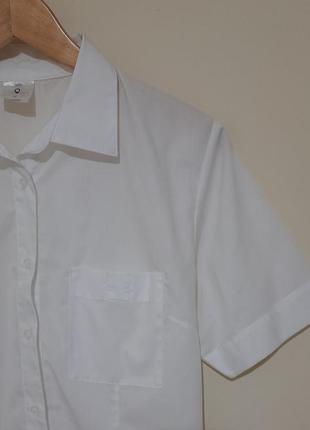 Рубашка белая на короткий рукав4 фото