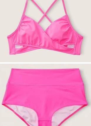 Купальник victoria's secret pink xl оригинал высокая посадка