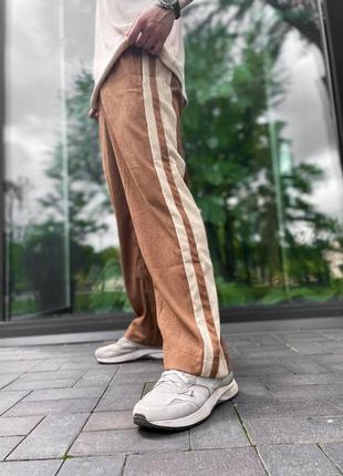 Трендові чоловічі штани з мікровельвету якісні вельветові брюки повсякденні2 фото