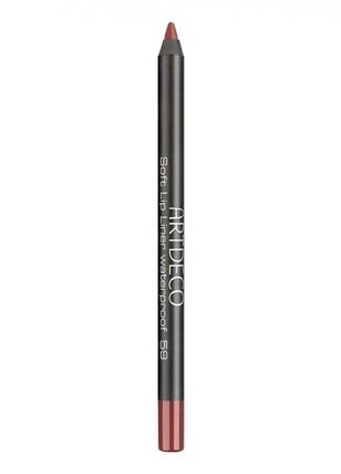 Олівець для губ artdeco soft lip liner waterproof 59 — chai tea1 фото