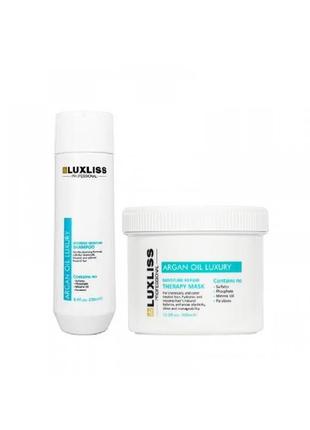 Набір luxliss intensive moisture (шампунь 250 мл, маска 400 мл)
