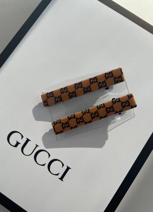 Брендовая заколка для волос gucci