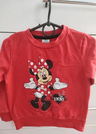 Кофточка minnie mouse мини маус регланчик для девочки