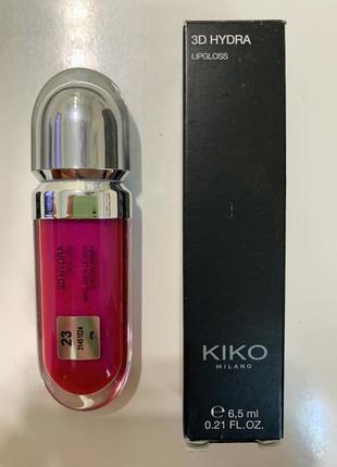 Kiko milano 3d hydra lipgloss смягчающий блеск бальзам для губ