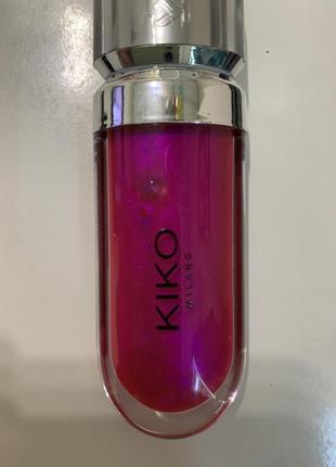 Kiko milano 3d hydra lipgloss пом'якшувальний блиск бальзам для губ2 фото