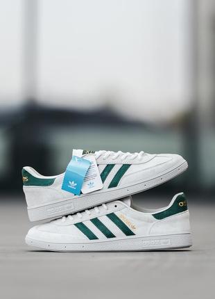 Мужские кроссовки adidas spezial handball white green 41-42-43-44-45