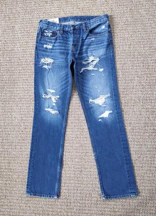 Hollister рвані джинси slim skinny оригінал (w32 l30)2 фото