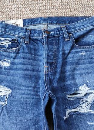 Hollister рвані джинси slim skinny оригінал (w32 l30)5 фото