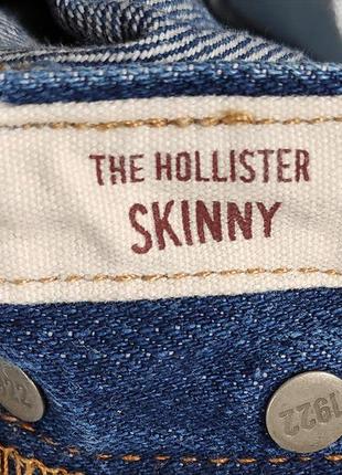 Hollister рвані джинси slim skinny оригінал (w32 l30)6 фото