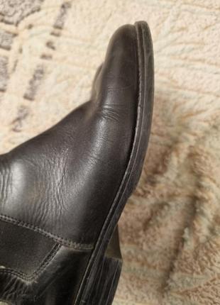 Чорні челсі tommy hilfiger/ tommy jeans, черевики шкіряні на вузьку середню стопу10 фото