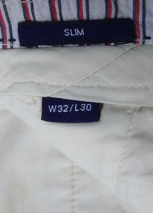 Gant брюки чиносы slim fit оригинал (w32 l30)6 фото