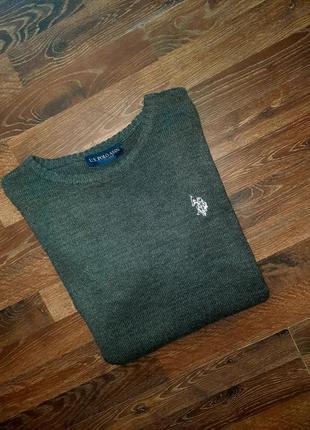 Мужская серая кофта светер u.s. polo assn6 фото