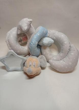 М'яка іграшка змійка спіралька підвіска на коляску кроватку автокрісло disney primark1 фото