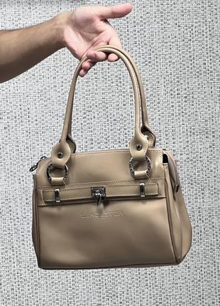 Lancaster paris bag сумка кожа женская