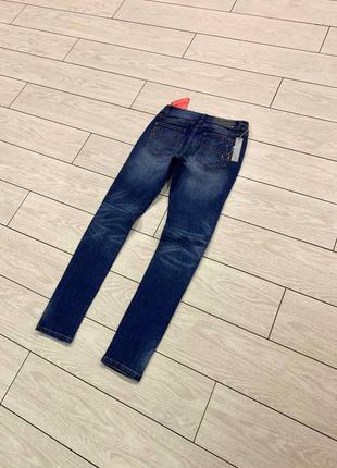 Нові жіночі звужені джинси скінні від бренду south у темно-синьому кольорі (ххс-хс)6 фото