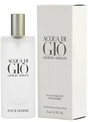 Туалетная вода для мужчин giorgio armani acqua di gio pour homme 15 мл