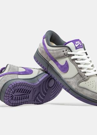 Зимние мужские кроссовки nike sb dunk low purple pegion (мех)42-43-44-45-465 фото