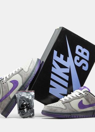 Зимние мужские кроссовки nike sb dunk low purple pegion (мех)42-43-44-45-461 фото