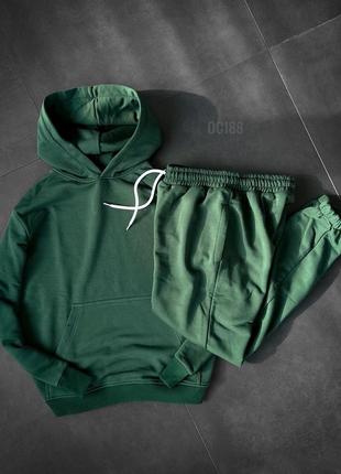 Спортивний костюм оверсайз зелений