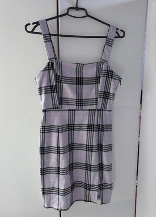 Сукня клітина плаття платье сарафан клетка