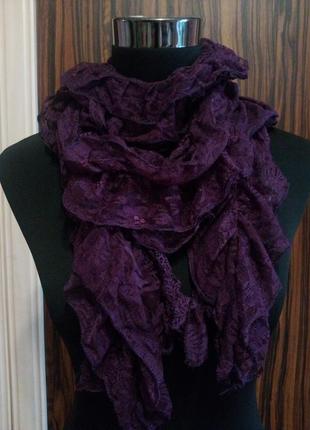 Шарф ажурный