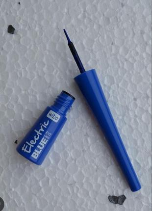 Wibo electric blue eyeliner голубая подводка