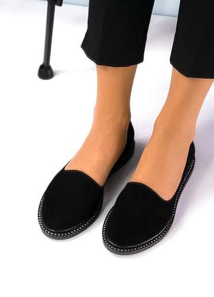 Женские велюровые туфли3 фото