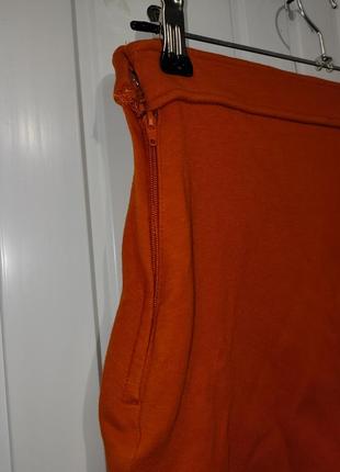 Оранжевая жеэновая юбка h&amp;m3 фото