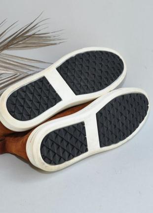 Утепленные замшевые ботинки в новом состоянии  ара нитечка9 фото