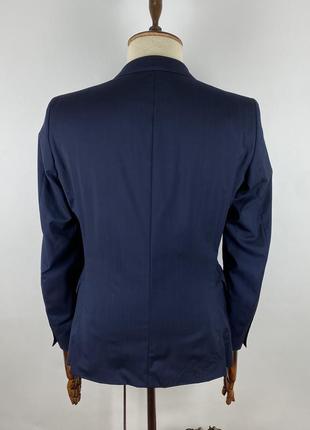 Оригинальный мужской деловой костюм strellson l-gandy slim fit navy wool suit4 фото