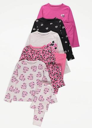 Пижама george на девочку 5-6-7-8-9 лет 110-116-122-128-134 см штаны кофта джордж