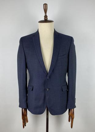 Оригінальний чоловічий вовяний діловий костюм strellson 11 allen slim fit blue wool suit2 фото