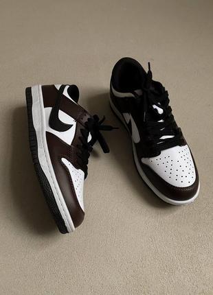 Кроссовки nike dunk low brown