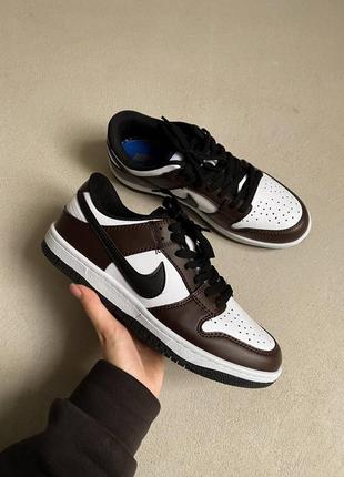 Кроссовки nike dunk low brown4 фото