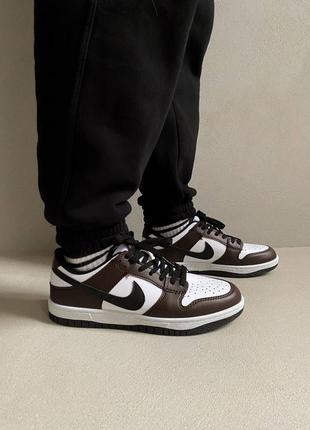 Кроссовки nike dunk low brown6 фото