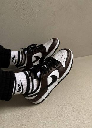 Кроссовки nike dunk low brown5 фото