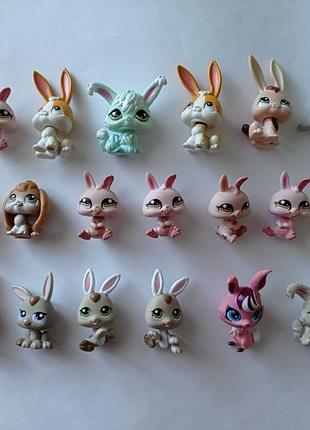 Зайчик кролик заяц животное питомец лпс литлест пет шоп lps liitlest pet shop hasbro.