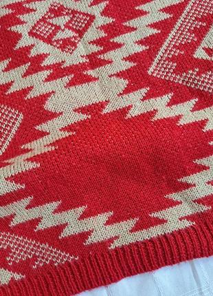 Красный шерстяной свитер,  джемпер,  свитшот8 фото