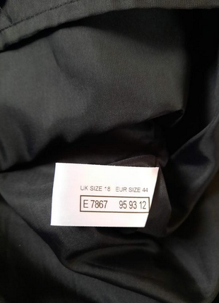 Черная классическая юбка карандаш большой размер №2366 фото