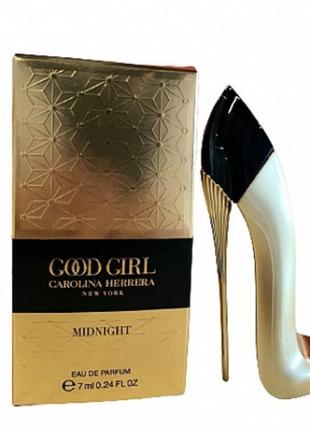 Оригинальный carolina herrera good girl midnight 7 ml парфюмированная вода