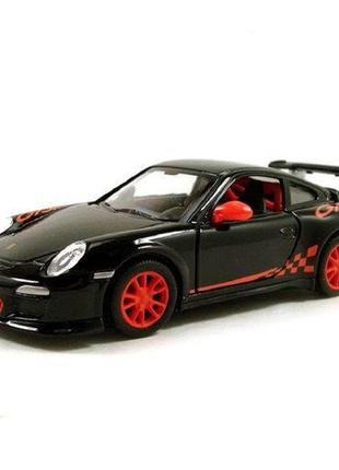 Машинка kinsmart "porsche 911 gt3 rs" (черная)