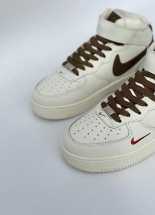 Зимние кроссовки nike air force high shadow brown3 фото