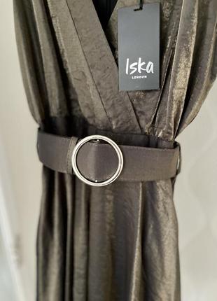 Перламутровое вечернее платье с ремнем от iska london в размере m-l (40)5 фото