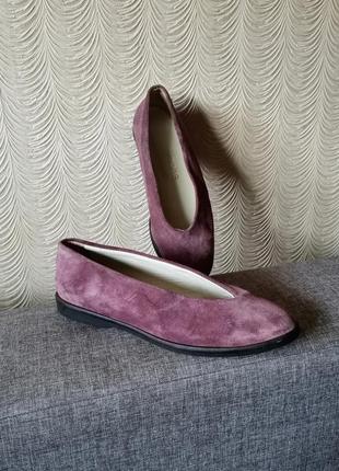 Туфлі італія замша балетки sohle synthetik shoes3 фото