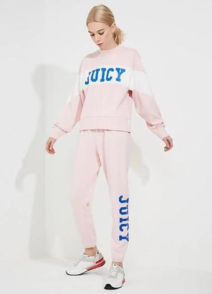 Новий оверсайз світшот juicy couture рожевий толстовка кофта светр оригінал бавовна