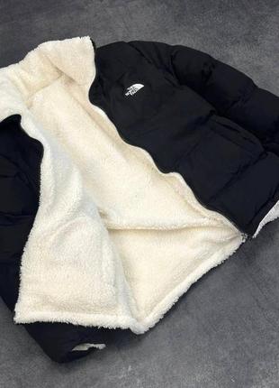 Зимова двохстороння куртка пуховик зимняя двухсторонняя куртка пуховик the north face