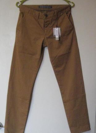 Стильные джинсы рыжие коричневые