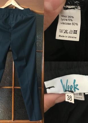 Стильные брюки для офиса работы обучения от украинского бренда week шерсть, вискоза2 фото