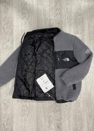 Зимова чоловіча хутряна куртка зимня меховая куртка the north face2 фото